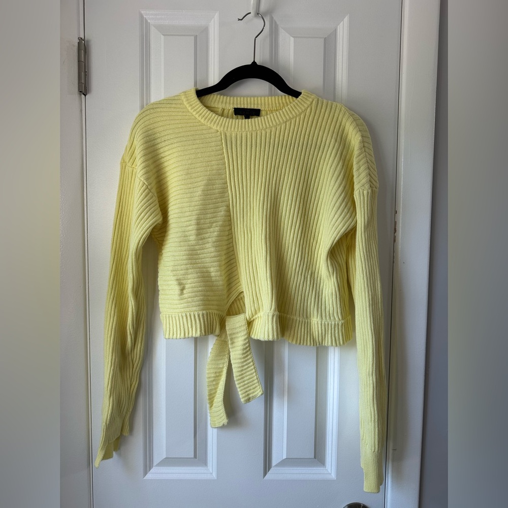 NWOT - The Range Cropped Long Sleeve Sweater - Yellow - Size Small